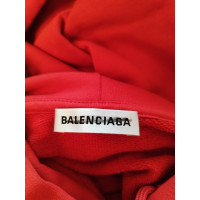 Balenciaga Jacke/Mantel aus Baumwolle in Rot