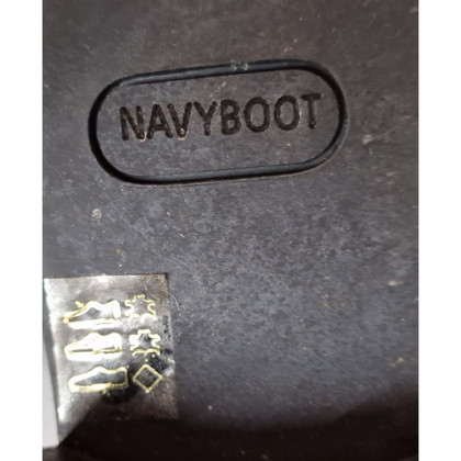 Navyboot Stiefel aus Leder in Schwarz