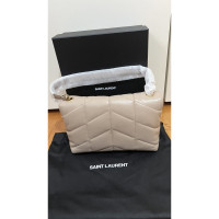 Saint Laurent Loulou Puffer Leather in Beige