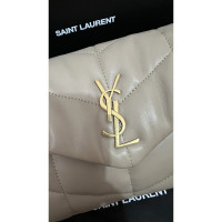 Saint Laurent Loulou Puffer Leather in Beige