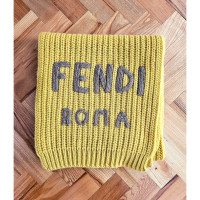Fendi Scarf/Shawl Wool in Yellow