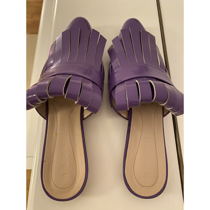 Marni Slippers/Ballerinas Leather in Violet