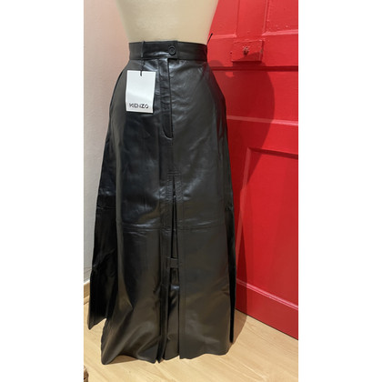 Kenzo Skirt Leather in Black