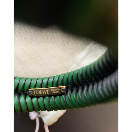 Loewe Armreif/Armband aus Leder in Grün