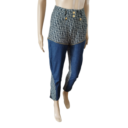Dior Paio di Pantaloni in Cotone in Blu