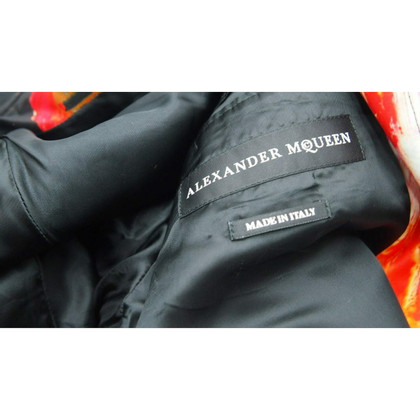 Alexander McQueen Jacke/Mantel aus Canvas in Schwarz