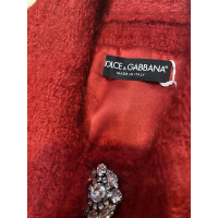 Dolce & Gabbana Jas/Mantel Wol in Rood