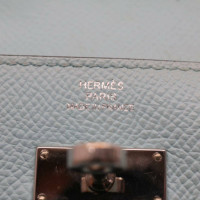 Hermès Kelly aus Leder in Blau