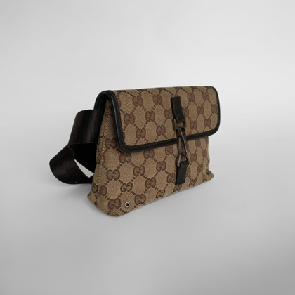 Gucci Handtasche aus Canvas in Ocker