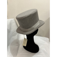 Brunello Cucinelli Hut/Mütze aus Kaschmir in Grau