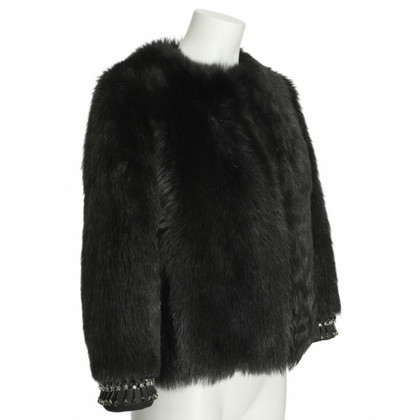 Prada Jacket/Coat Fur in Black