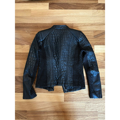 Bcbg Max Azria Jacket/Coat Leather in Black