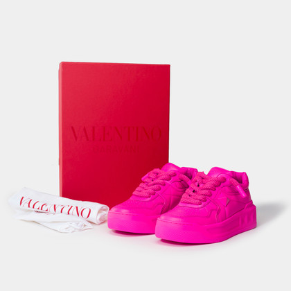 Valentino Garavani Sneakers Leer in Roze