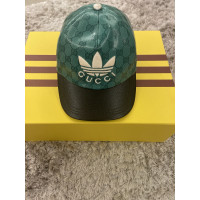 adidas X GUCCI Hut/Mütze aus Leder in Grün
