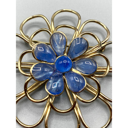 Gripoix Paris Brooch Glass in Gold