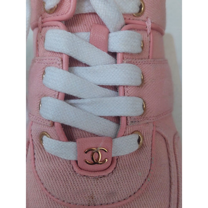 Chanel Chaussures de sport en Coton en Rose/pink