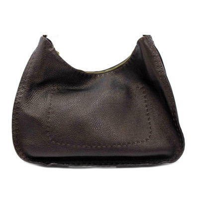 Fendi Shopper Leather in Brown