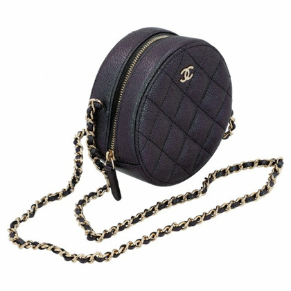Chanel Round as Earth Crossbody Bag in Pelle in Nero