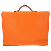 Hermès Sac A Depeches en Cuir en Orange