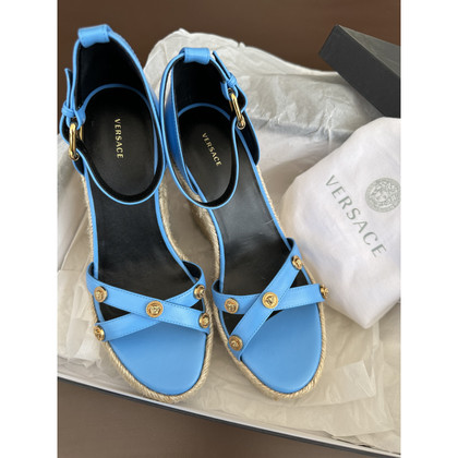 Versace Sandals Leather in Blue