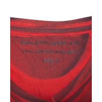 Balenciaga Oberteil aus Baumwolle in Rot