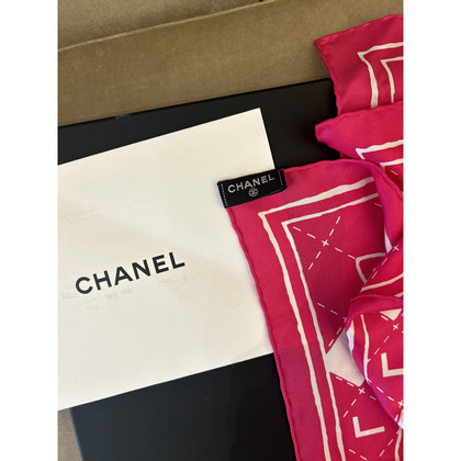 Chanel Echarpe/Foulard en Soie en Rose/pink