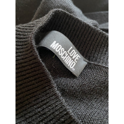 Love Moschino Kleid aus Wolle in Schwarz