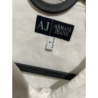 Armani Jeans Top en Lin en Blanc