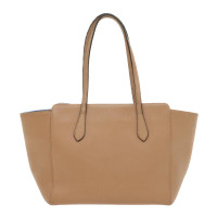 Gucci Swing Tote Leather in Beige