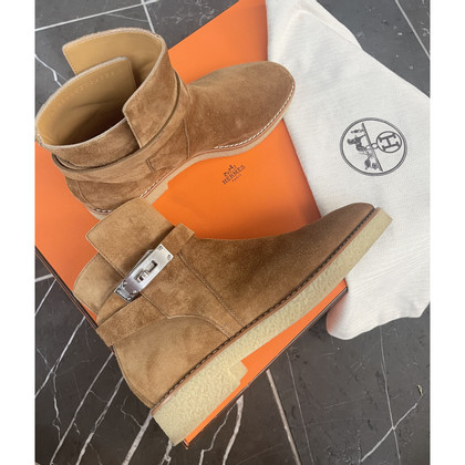 Hermès Ankle boots Suede in Brown