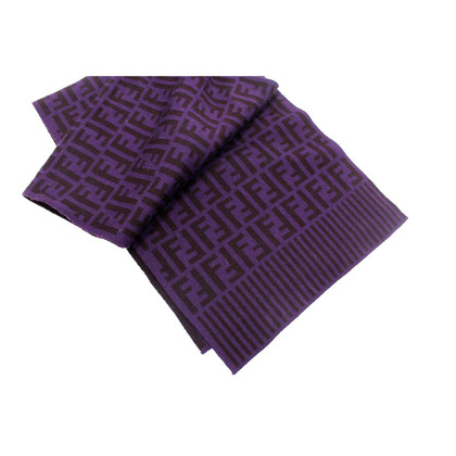 Fendi Schal/Tuch aus Wolle in Violett