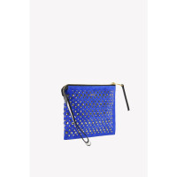 No. 21 Clutch Bag Leather in Blue