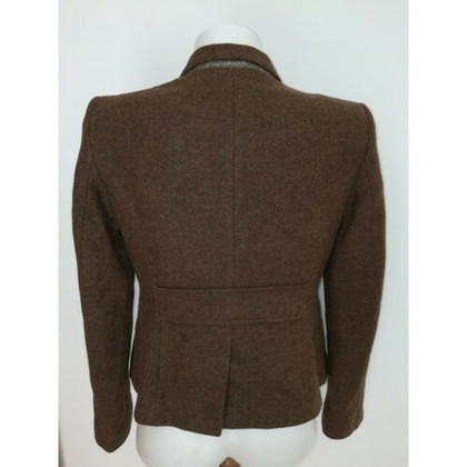 René Lezard Jacket/Coat Wool in Brown
