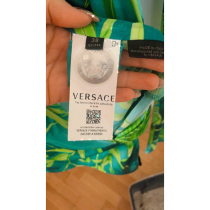 Versace Robe en Soie en Vert