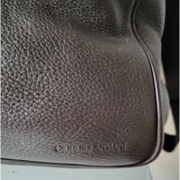 Giorgio Armani Tote bag Leather in Brown