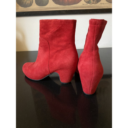 Högl Ankle boots Suede in Red