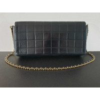 Chanel East West Chocolate Bag Leather in Blue