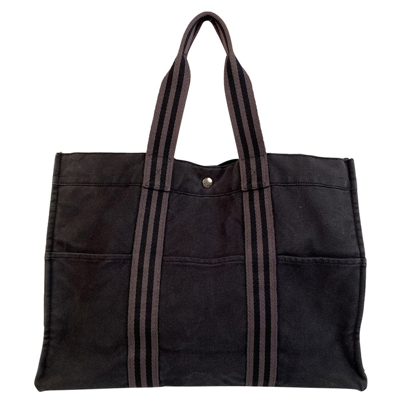Hermès Fourre Tout Bag Cotton in Black 