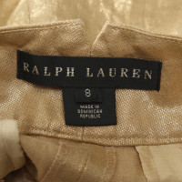Ralph Lauren Goldfarbene Shorts aus Leinen