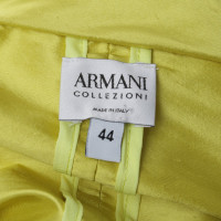 Armani Collezioni Seiden-Blazer in Gelb