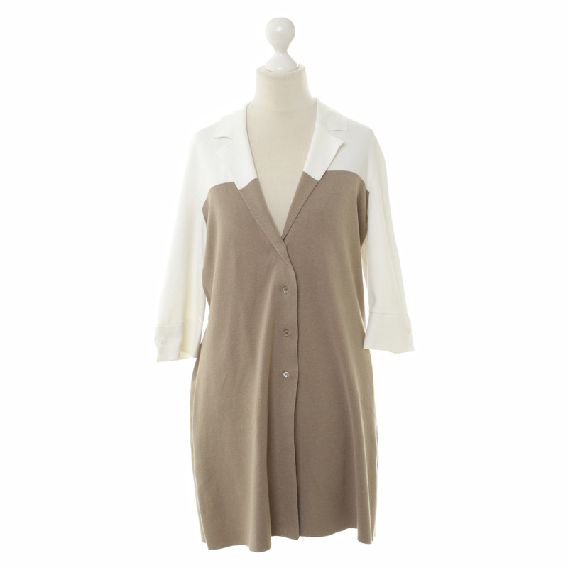 Loro Piana Giacca lunga in crema/beige