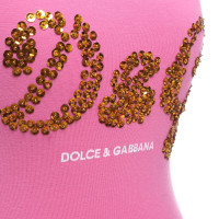 Dolce & Gabbana Oberteil aus Viskose in Rosa / Pink