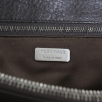 Jil Sander Dark brown leather bag