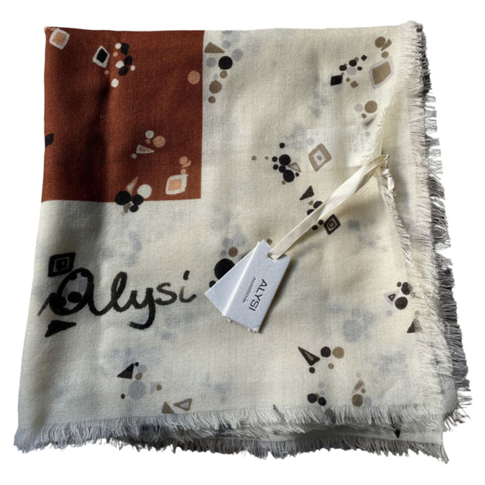 Alysi Scarf/Shawl Wool in Cream