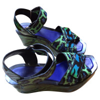 Kenzo Exotisch leer platform sandalen