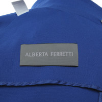Alberta Ferretti Jas/Mantel Viscose in Blauw