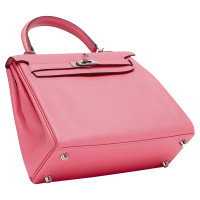 Hermès Kelly Bag 25 Leer in Roze