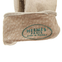 Hermès Crème kleuren lederen handschoenen