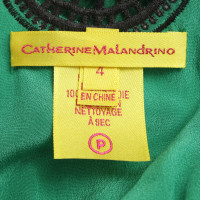 Catherine Malandrino Robe en soie en vert
