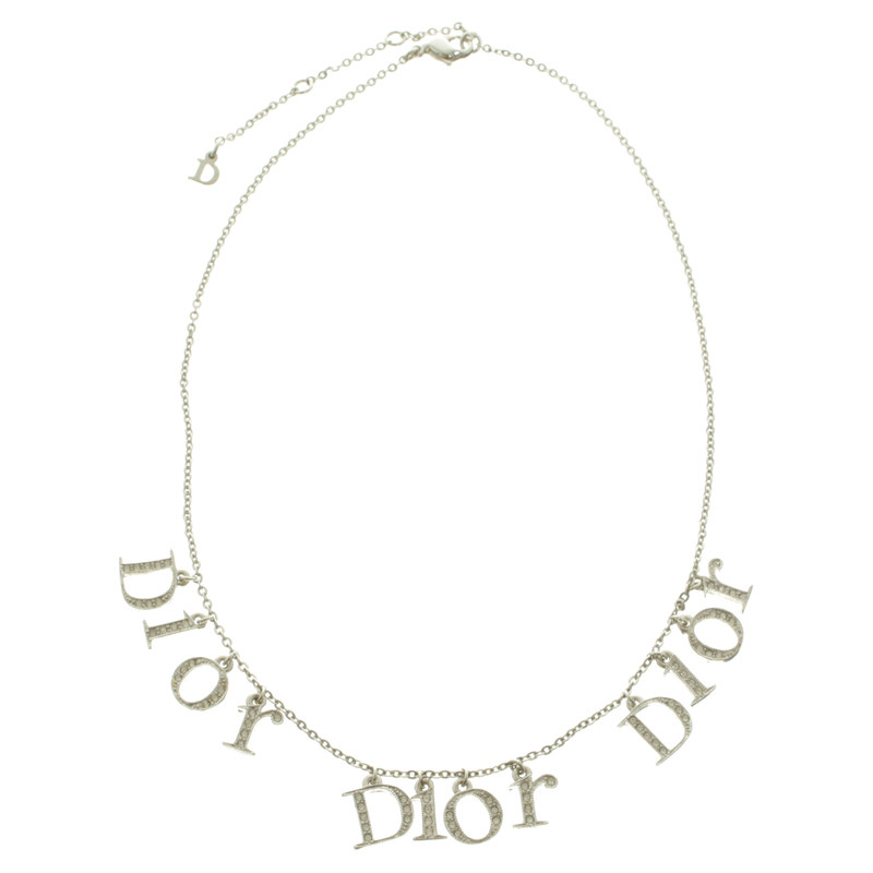 Christian Dior Ketting in zilver Toon